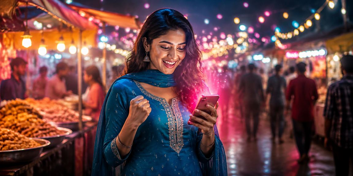 সিলেটে সালোয়ার কামিজ পরিহিতা নারীর মোবাইলে 4555 পেমেন্টের দৃশ্য
